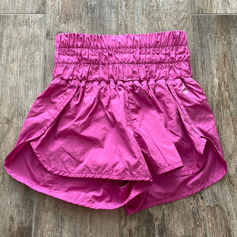 free people the way home shorts! size xs, pretty purple pink color!